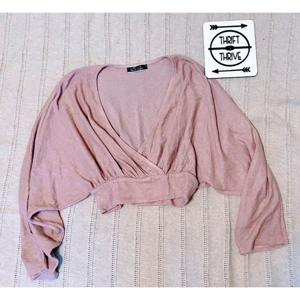 Ballerina soft sweater crop top small